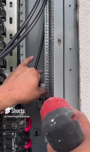 Proper lug installation for oversized wires #electrical #diy