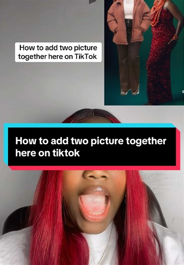 How to add two picture together here on TikTok #tiktoktips #tiktoktutorials #creatortips #tiktokbeginners #tiktokbeginners #newontiktok #queen_zoei #queenzoeforever