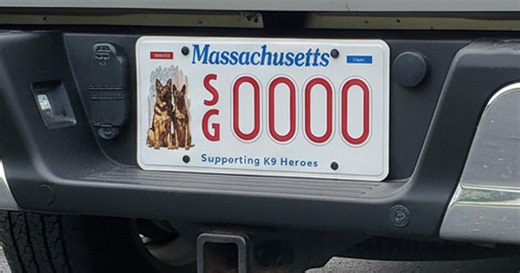Massachusetts K9 license plate is tribute and fundraiser