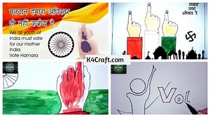 National Voter’s day posters-Voter Awareness Painting Videos