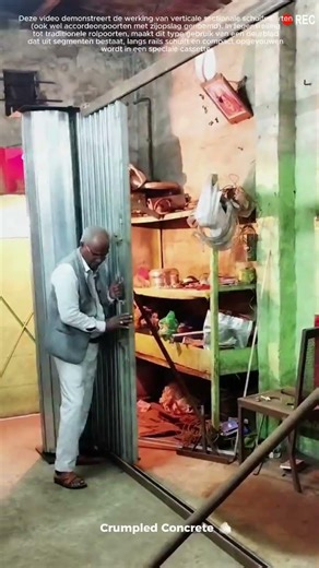 Verticale sectionale schuifpoorten: demonstratieproces