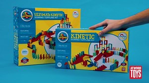 Bulk Dominoes Kinetic Domino Kit | Dominoes Set, STEM STEAM Small Toys, Family Games for Kids, Kids Toys and Games, Building, Toppling, Chain Reaction Sets (331pc)
