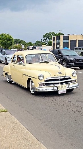 1950 Plymouth Deluxe Classic Car Drive By Engine Sound Woodward Dream Cruise 2024 | Casey Faitel