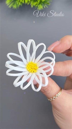 WOW! Easy Paper Daisy Flowers 🌼 Beautiful DIY Flower Craft #shorts