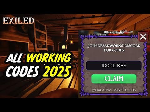 Exiled codes March 2025 ⚠️New⚠️ALL WORKING CODES For Roblox Exiled 2025