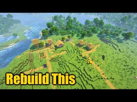 Rebuilding This Minecraft Village - A Botanical Paradise