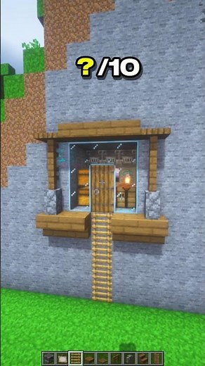 How to Make a Mountain House in Minecraft – Survival Build | CupSapling #minecraft #shorts #easy