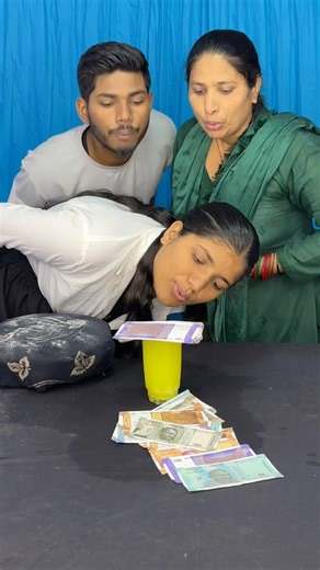 Best blow the money funny family challenge ✅ #shorts #game