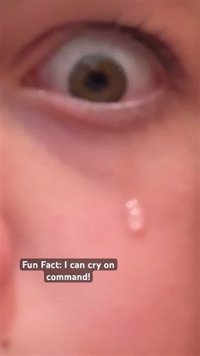 Crying on cue! #actress