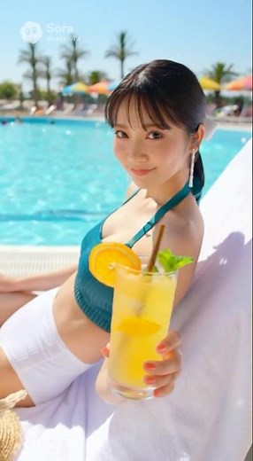 朝比奈まゆ サンウェーブプール CM #朝比奈まゆ #美女 #グラビア #ai