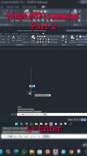 AutoCAD commands #autocad #commandstutorial #architect #rectangle #line #interiordesign #shorts