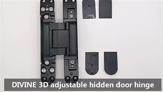 Hidden Door Hinge/Invisible Door Silent Door Hinge 180 Degree Swing Hinge 3-Way Adjustable