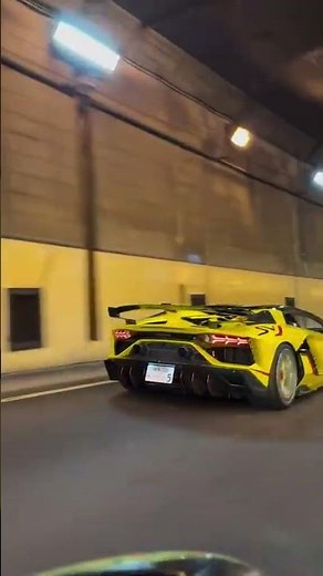 Lamborghini Aventador SJV tunnel run 🔥