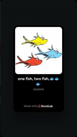 Dr Seuss, one fish, two fish, song 🐠🐠🐡🐡🐟🐟