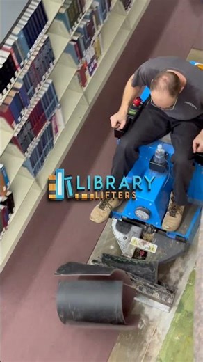 Library range moving fully loaded for flooring installation