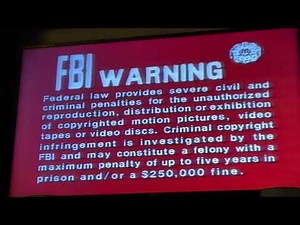 20th Century Fox FBI Warning Screen