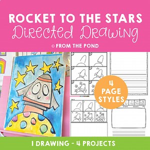 Rocket to the Stars Directed Drawing