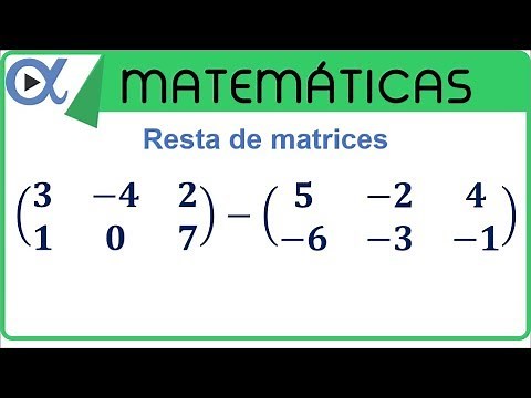 Subtraction of matrices