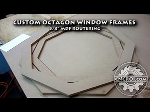 Custom Octagon Window Frames: 5/8" MDF