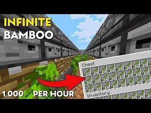 Easiest Automatic Bamboo Farm Minecraft | 1.21+ Java & Bedrock