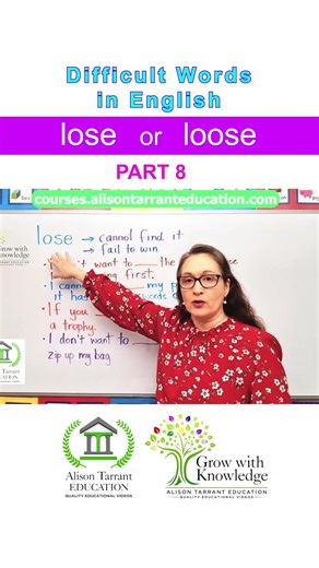 Lose vs Loose: Commonly Confused Words Explained Have you ever mixed up “lose” and “loose”? You’re not alone—these two words sound similar but mean very different things. Lose (with one “o”) is a verb. It means to misplace, fail to keep, or not win. Think of it as something going away from you. Examples: \t•\tI don’t want to lose my keys. \t•\tWe don’t want our team to lose the game. \t•\tBe careful not to lose your phone. ⸻ Loose (with two “o”s) is usually an adjective. It means not tight, not 