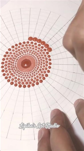 Mandala Art For Beginners 🎨✨ #art #shorts #drawing #relaxing #mandala #colors #satisfying #tutorial