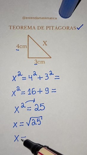 Teorema de Pitágoras #matematica #matemáticas #maths #enem #agoravocêsabe