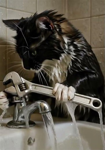 My cat after I install neurolink. The pipe destroyer. #cat #cutecat #cute