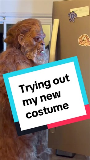 Trying out the Sasquatch costume before tomorrow’s shoot on the mountain. #iamdotmatrix #sasqautch