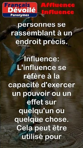 Affluence and Influence (Paronyms) #shorts