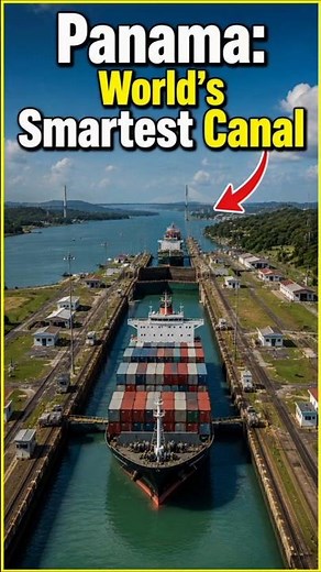 🚢 How Does the Panama Canal Work? 🤯 | Engineering Wonder #shorts