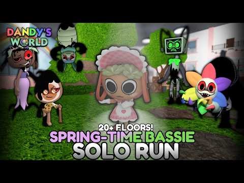 SPRING-TIME BASSIE SOLO RUN (20+ FLOORS!) | DANDY'S WORLD