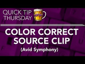 Color Correct Source Clip in AVID