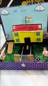 DIY Mini School Model 😍 | Easy Craft for School ProjectAmazing DIY School Model 🏫 | Easy Craft Idea