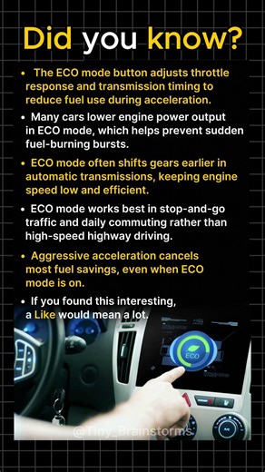 This Button in Your Car Saves Fuel