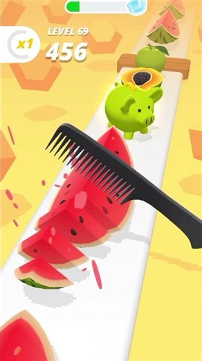 prefect slice game 🍉 gameplay amazing 🎯#shortvideo #cartoon
