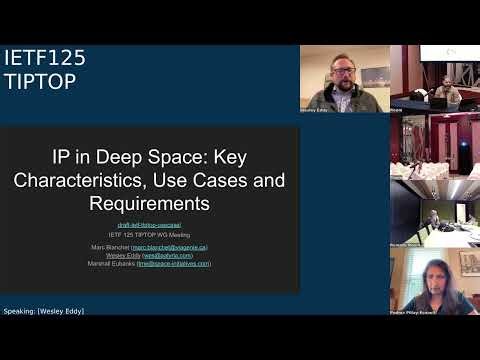 IETF 125: Taking IP To Other Planets (TIPTOP) 2026-03-17 01:00