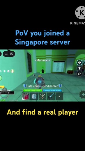 Avg Singapore server #roblox #newgameinroblox #bloxfruits