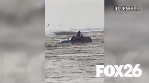 Pismo Beach is open right now, but park rangers are hoping people will have common sense and stay away from the dangerous 'wash' area. Story: http://bit.ly/2ifHG6y | FOX26