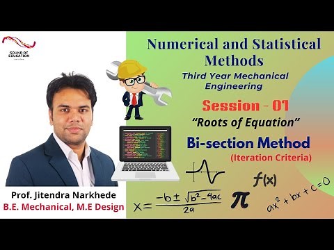 Roots of Equation | Bi-section Method (Iteration Criteria) | Unit- 01