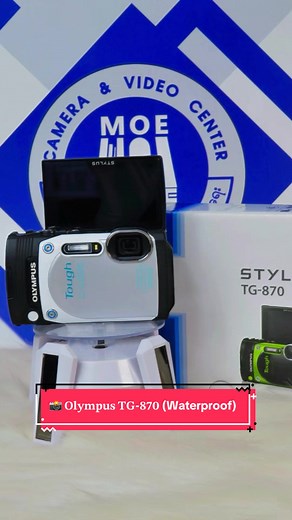 📸 𝐎𝐥𝐲𝐦𝐩𝐮𝐬 𝐓𝐆-𝟖𝟕𝟎 (Waterproof) 𝐅𝐥𝐢𝐩 #moemoe #digialcamera #videocamera #camera #brandnew #goodsecond #sony #canon #nikon #panasonic #fujifilm #accessories #foryou #fyp #flip #4k #shockproof #freezeproof #crushproof #dustproof #olympus