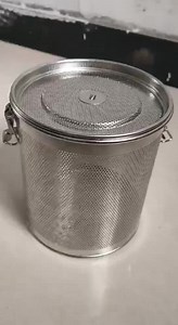 Stainless Steel Grain Filter Basket / Beer Homebrewing Perforated Filter Bucket Strainer