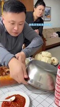 Chinese food mukbang noodles eating husband funny comedy videos cartoon Momo eggs chicken#food