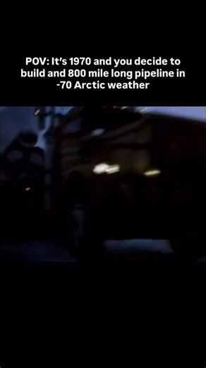 Back when men were men. Trans-Alaska Pipeline 800 miles across some of the harshest land in North America Hard to imagine the kind of grit it took to build this in the 1970s Some crazy footage from Alaska natational parks department 🤯 #pipline #transalaskapipeline | Wild Blue Media