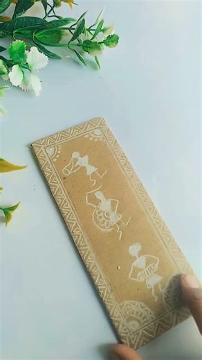 DIY brown bag bookmark #diy #art paper craft ideas 💡