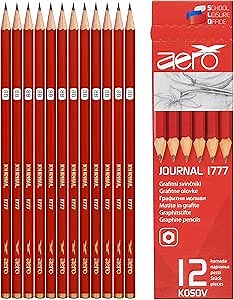 Pepy Graphite Professional Drawing Pencils - Set of 12 8B Pre-Sharpened Black Lead Pencils; Perfect for Drawing, Sketching and Shading, Graphic and Fine Art