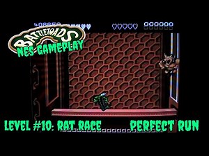 Battletoads NES Gameplay | Level #10: Rat Race (Perfect Run)