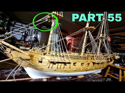 How to Build Ship Model Part #55 , The Carolina 1/46