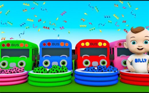 拉着彩色小汽车 拿着形状找它的好朋友，学习颜色