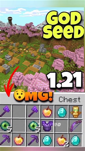 Minecraft Glitched seed🤯 ➡**1221 #shorts #trending #minecraft #gaming #mcpe #viral #fyp
